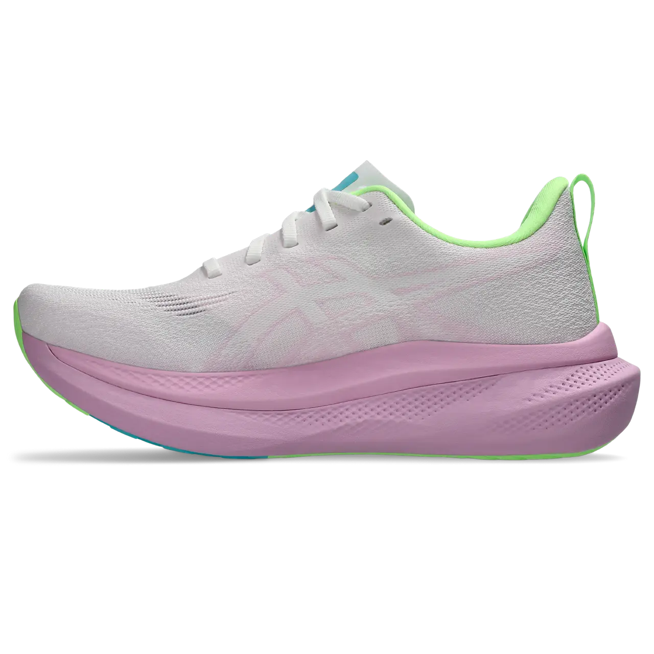 Asics Damenlaufschuhe Glideride Max 2, White/Hazy Lilac