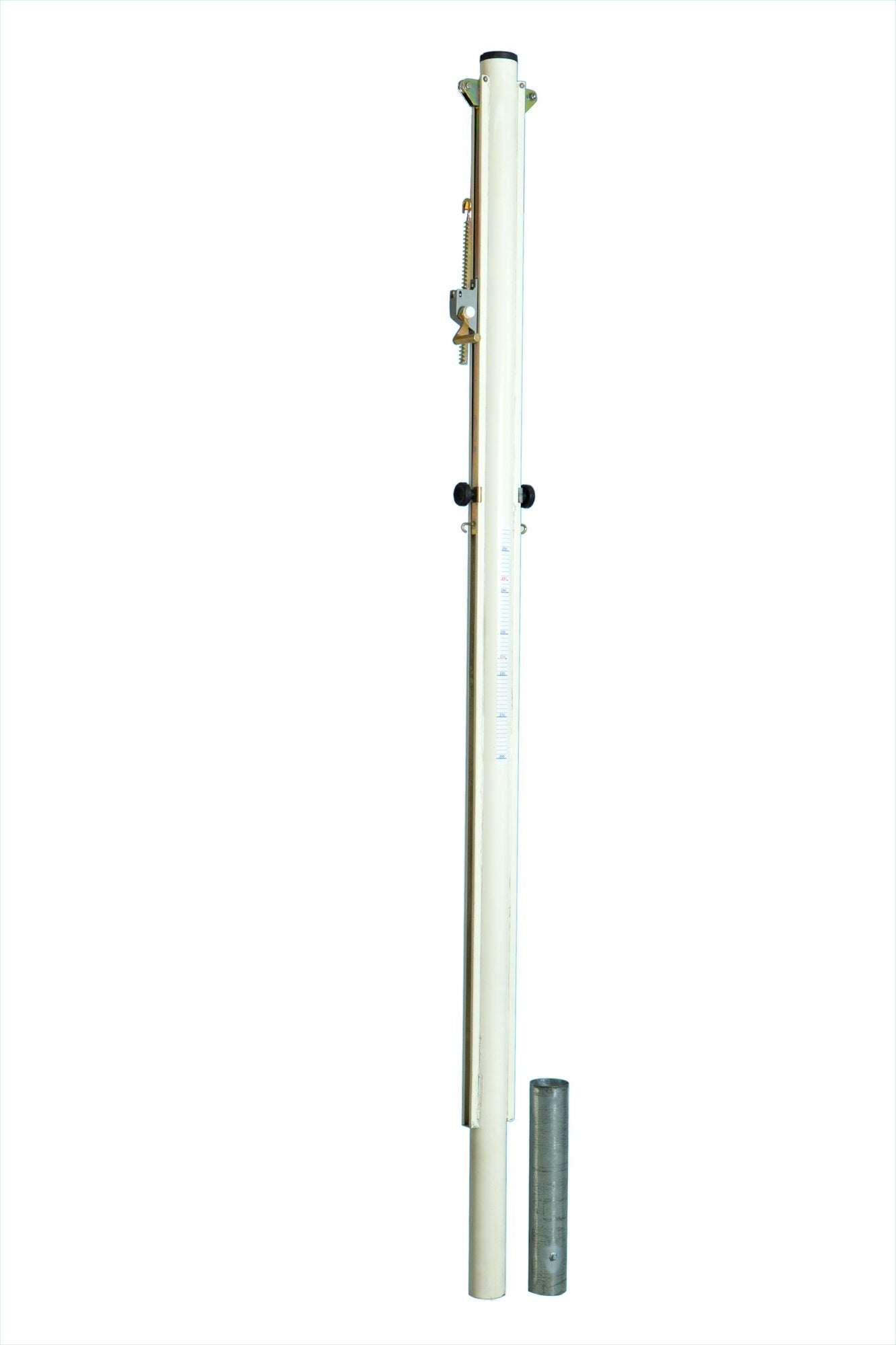 Powershot Mittel-Volleyballpfosten Stahl ø 90 mm - Mehrfachspielfelder - inkl Bodenhülsen - machsport