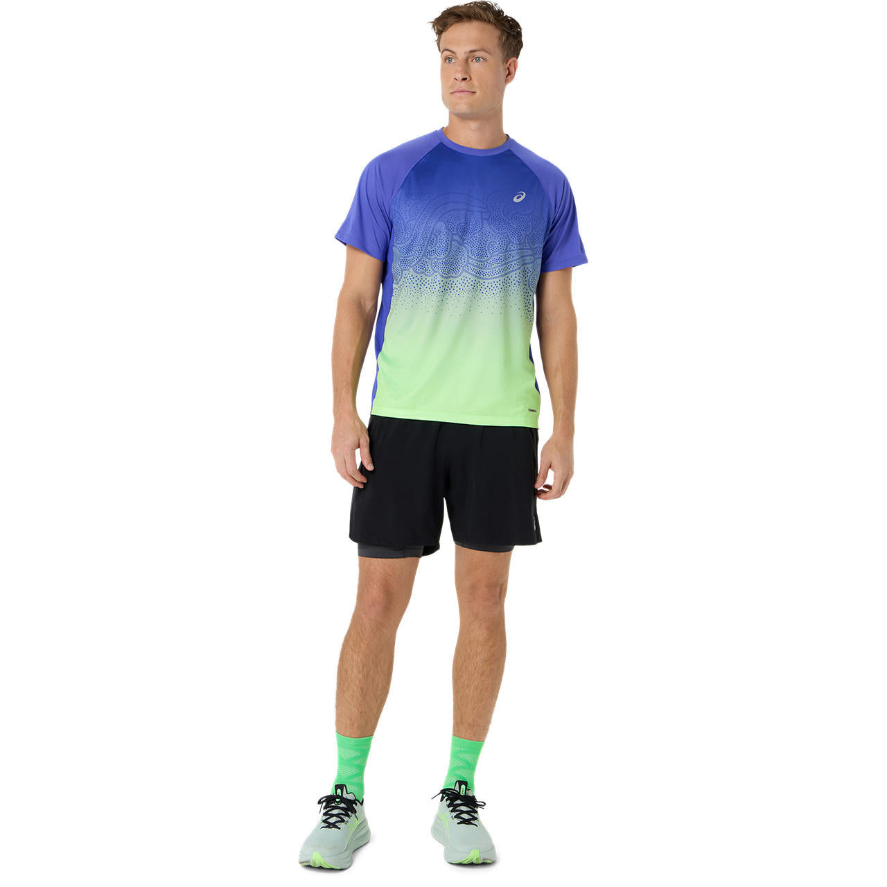 Asics Herrenlaufshirt Road Fade SS Top - machsport