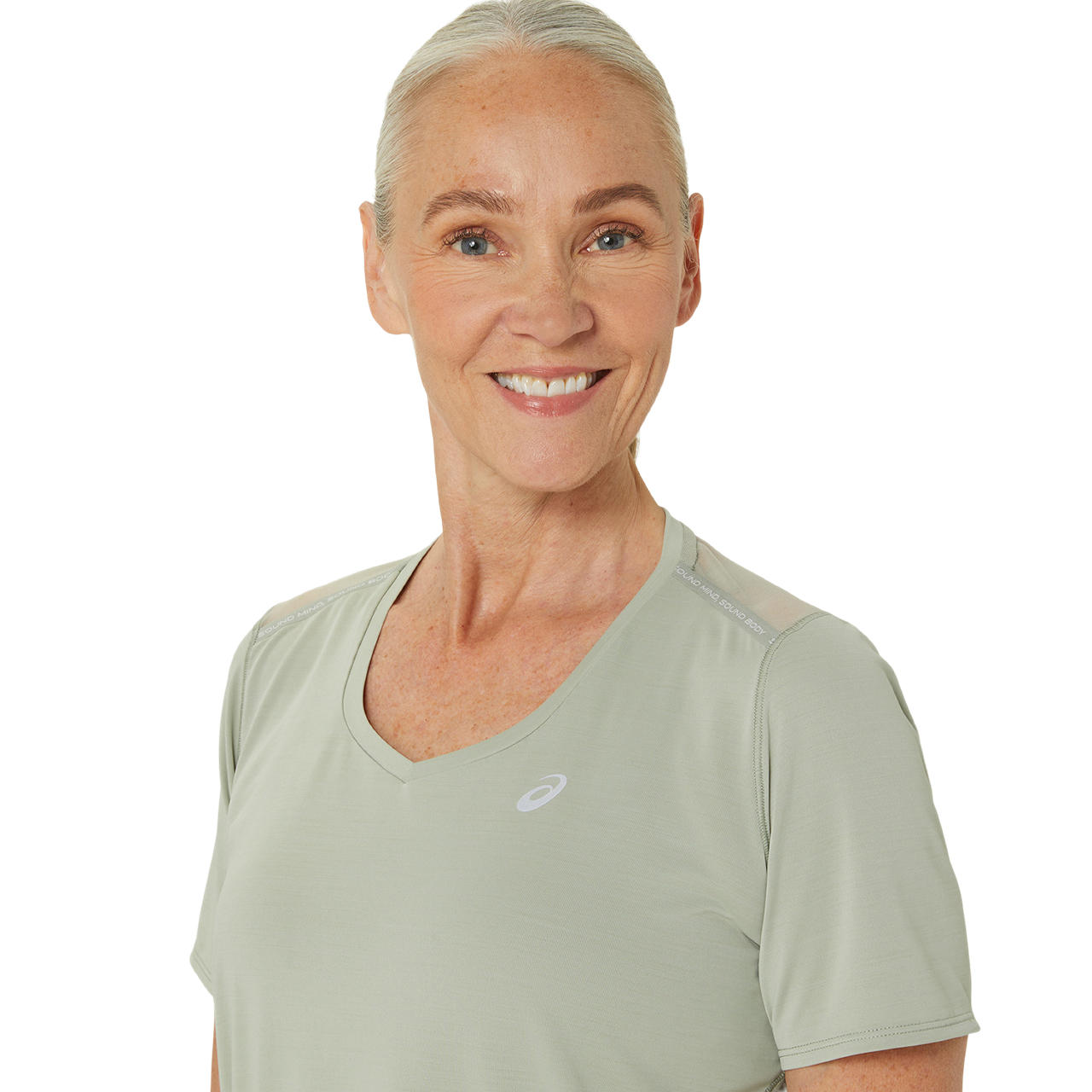 Asics Damenlaufshirt Road V-Neck SS Top - machsport