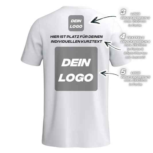 Erima Herrenlaufshirt Intro Funktionsteamshirt, weiß – Rückansicht – S