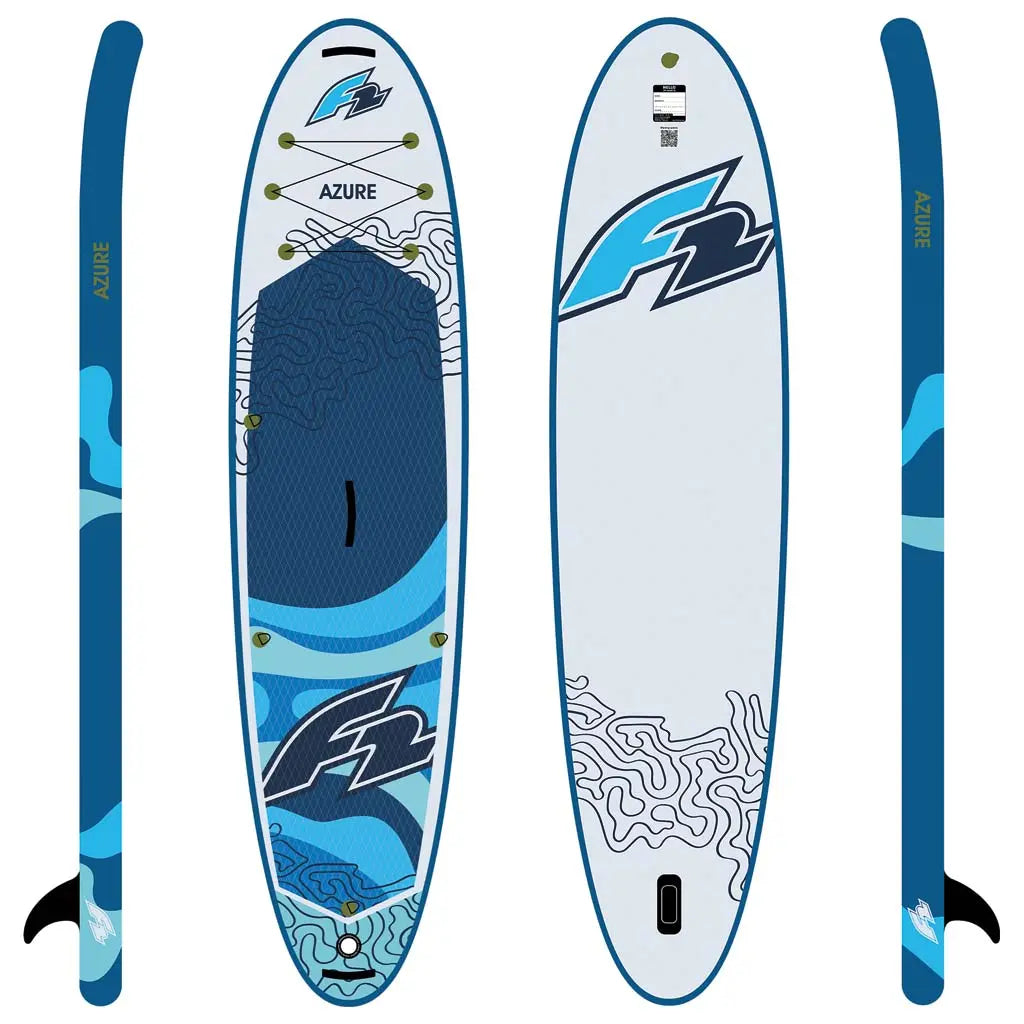 F2 Sup Azure Blue 2026 10,5'', aufblasbares Allround SUP Board für Touren, Freizeit und Einsteiger - machsport