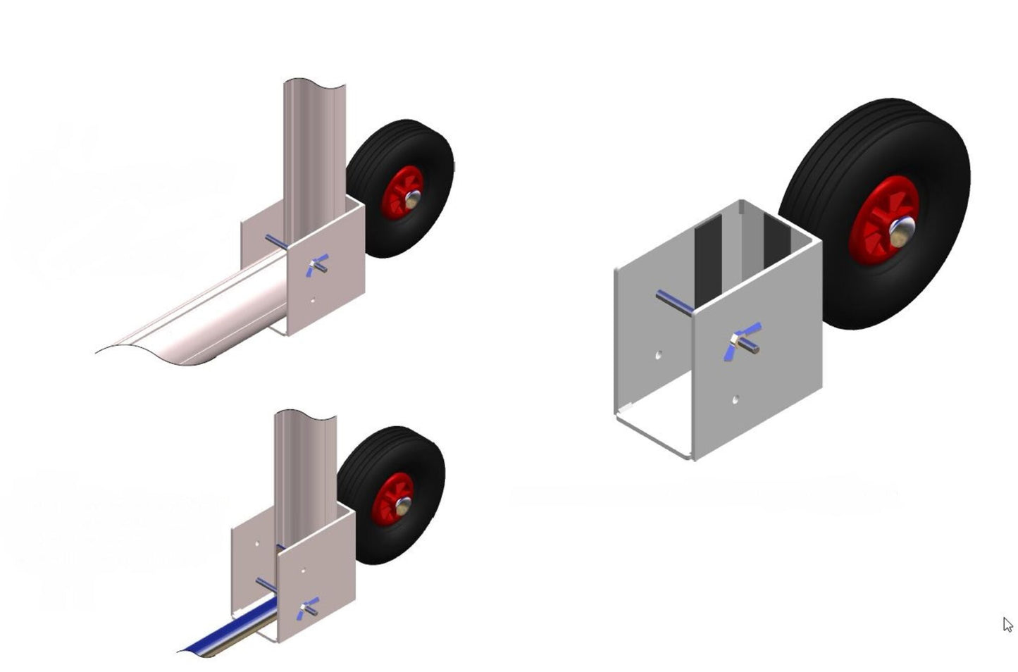 Powershot Option: Räder für transportables Tor - machsport