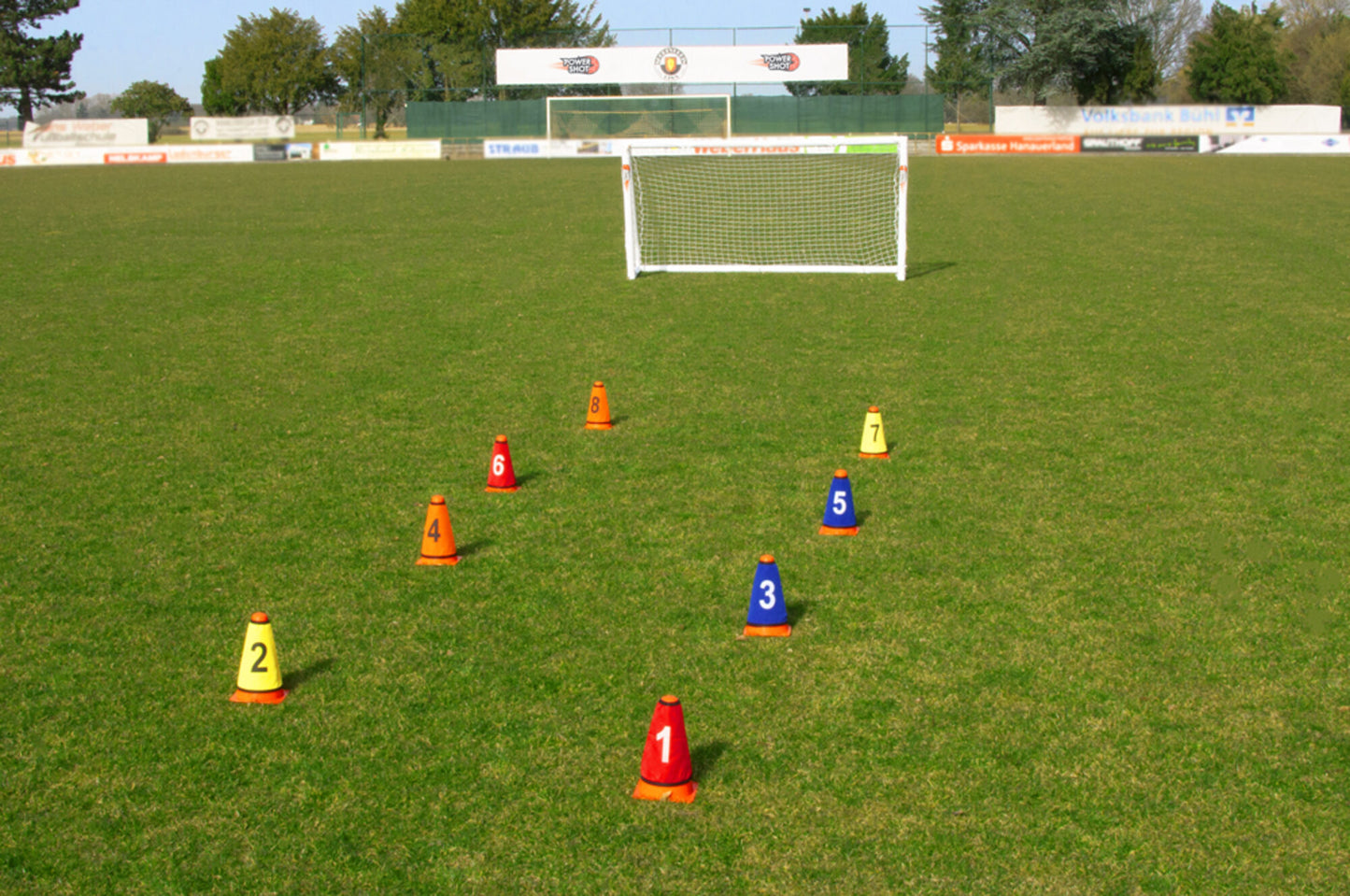 Powershot Kegelhülsen (8 Stk.) - nummeriert 1-8 - machsport