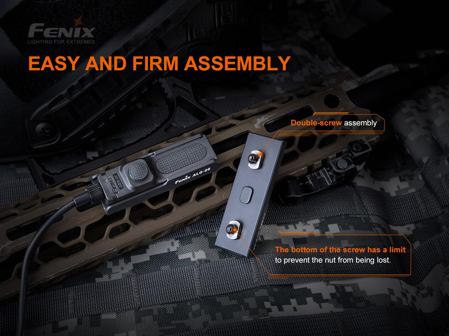 Fenix ALG-06 M-Lok-Halterung für Kabelschalter der Fenix AER-Serie.