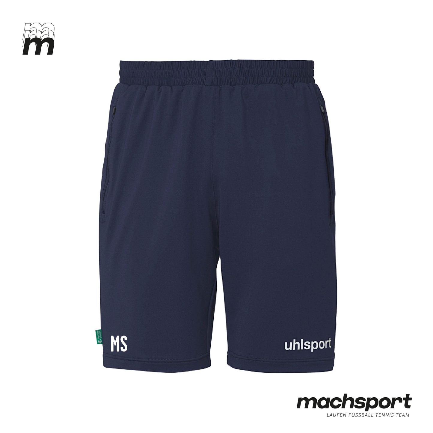 ASKÖ Blaue Elf Linz Trainingsshorts mit Reißverschluss - machsport