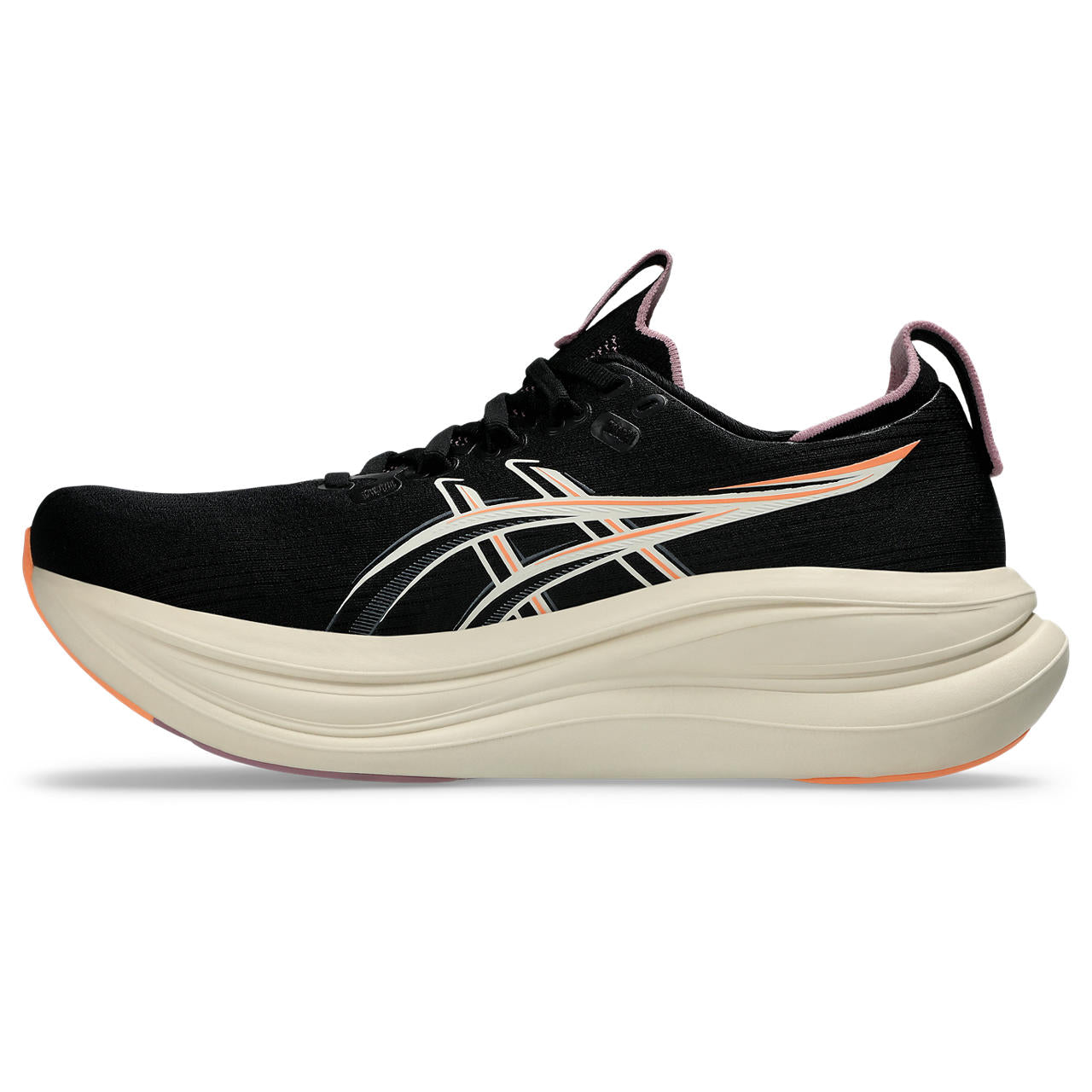 Asics Damenlaufschuhe Gel-Nimbus 28, Black/Taro Purple