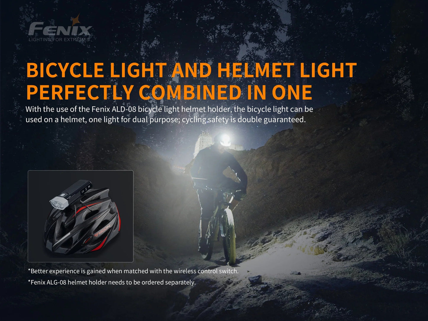 Fenix BC30 V2.0 starkes Profi Fahrradlicht, 2200 Lumen