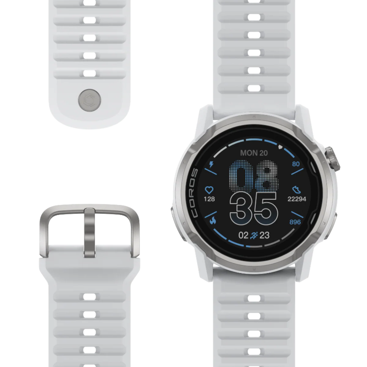 Coros Bergsportuhr Apex 4, 42mm, weiss