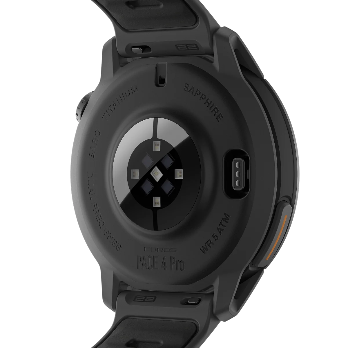 Coros Sportuhr Pace 4 Pro, black silikon