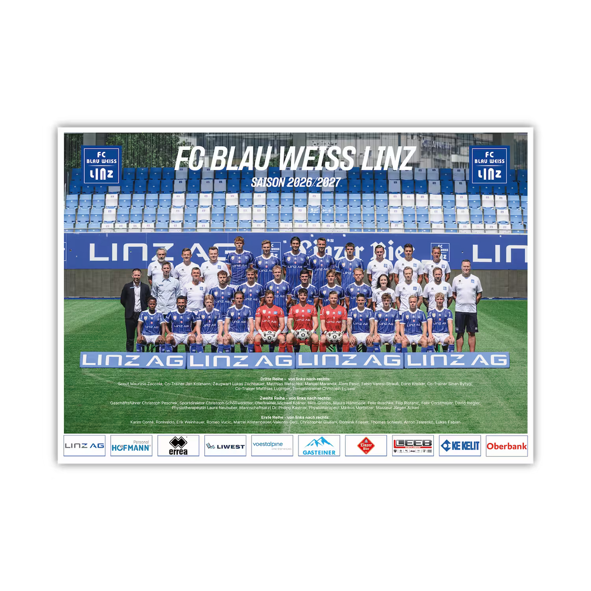 FC Blau-Weiß Linz Poster 2026/2027 - machsport