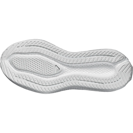 Salomon Herrenlaufschuhe Schuhe Aero Glide 4, Gravel-Laufschuhe für Straße und Gelände mit maximaler Dämpfung, white/white – Rückansicht – weiß / 45 1/3