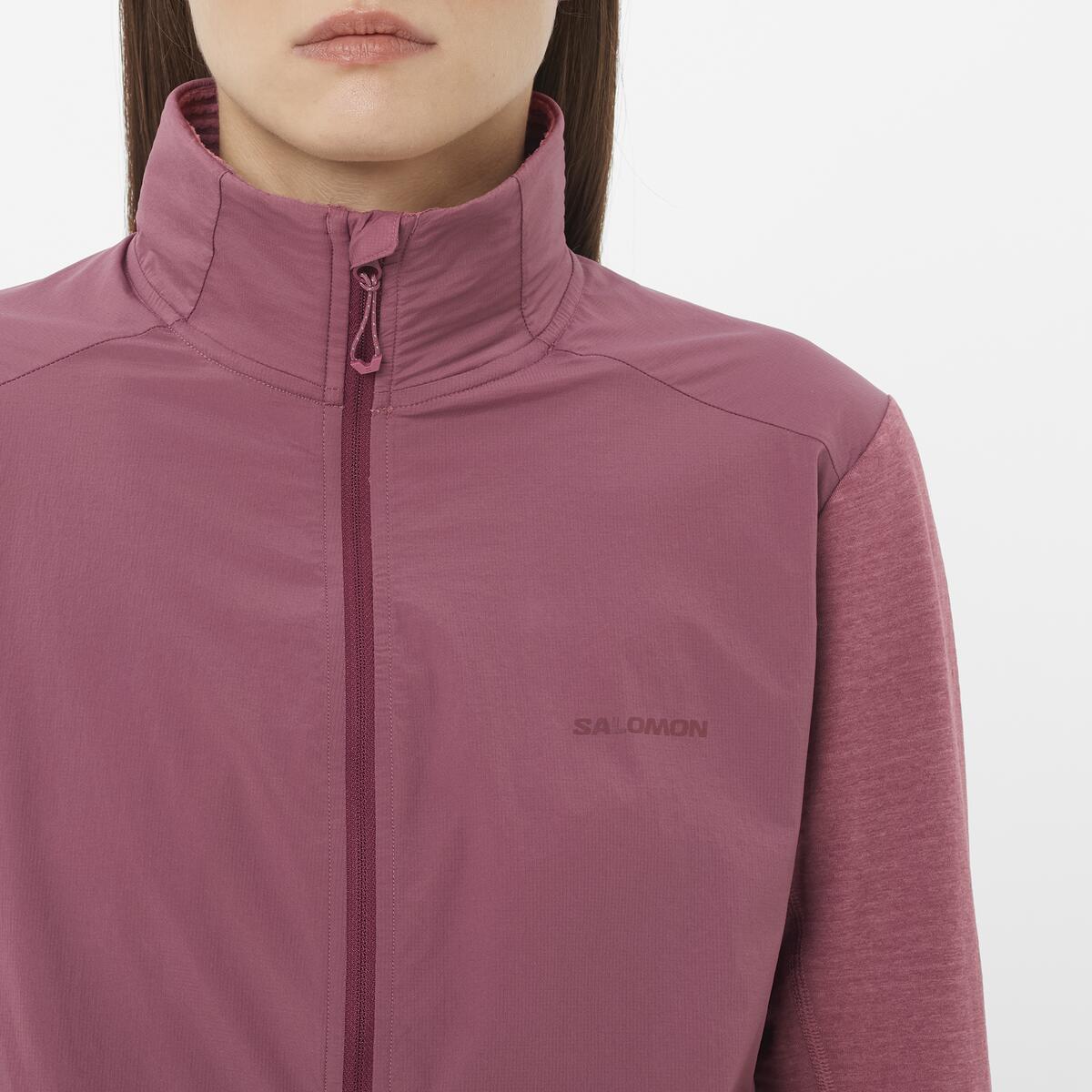 Salomon Damenlaufjacke Essential Lightwarm Hybrid - machsport