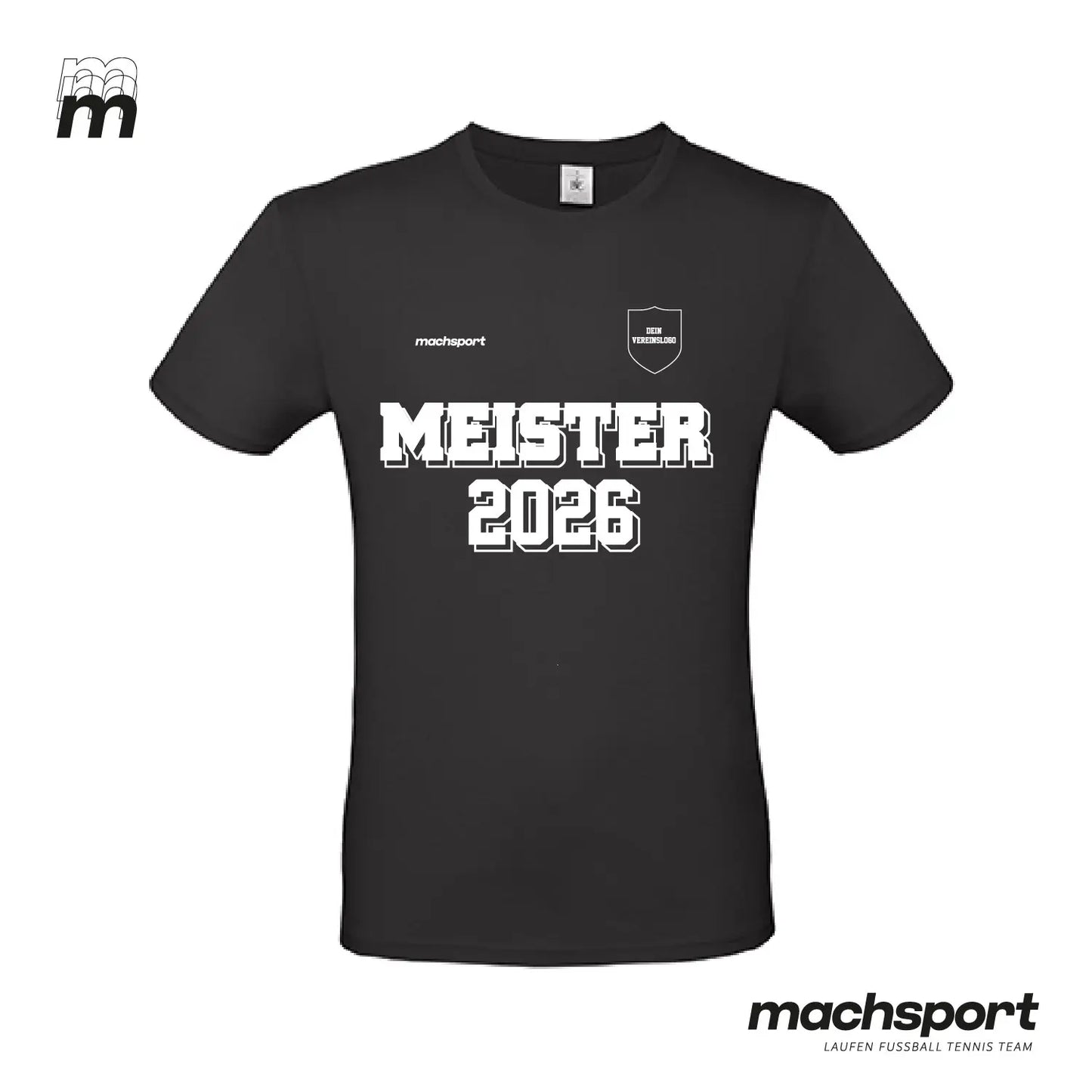 Meistershirt Classic schwarz - machsport