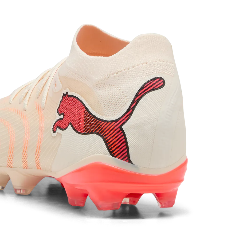 Puma Fußballschuhe Future 9 Match FG/AG, Sugared Almond-PUMA White-Ultra Red-PUMA Black