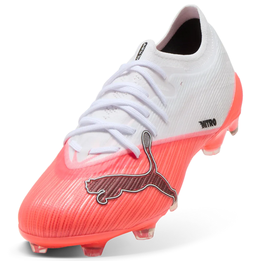 Puma Fußballschuhe Ultra Nitro 7 Pro FG, Ultra Red-Puma Black-Puma White – Rückansicht – rot / 39