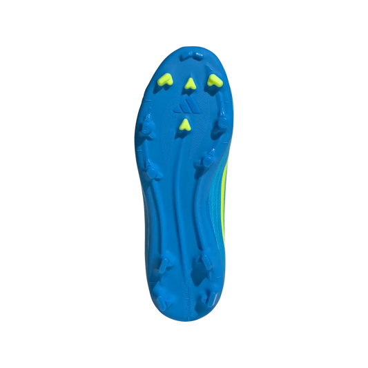 Adidas Kinderfußballschuhe F50 League FG/MG – Rückansicht – blau / 36 2/3