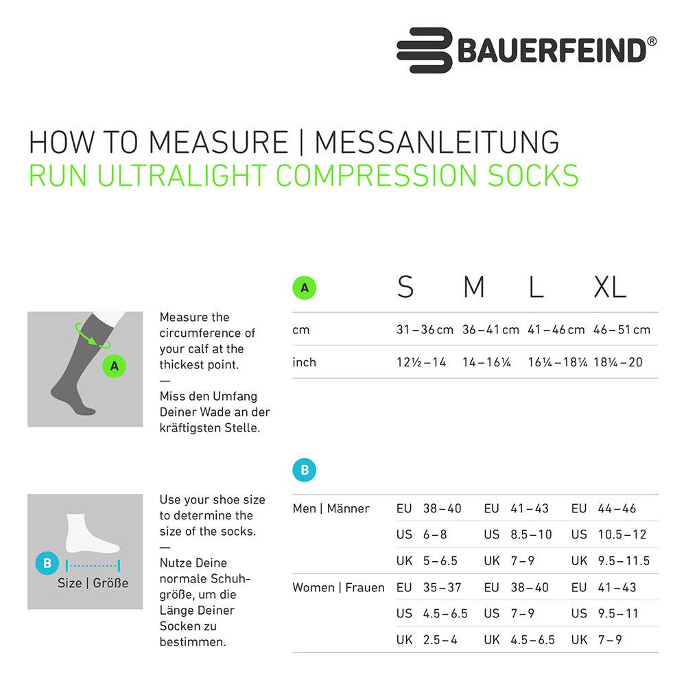 Bauerfeind Laufsocken Run Performance Compression Socks - machsport