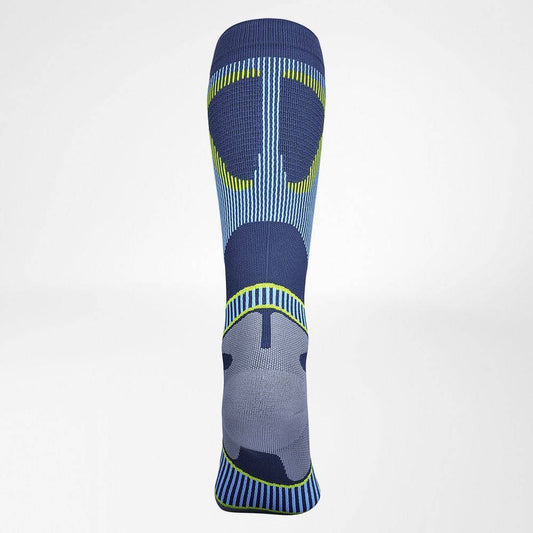 Bauerfeind Laufsocken Run Performance Compression Socks – Rückansicht – blau / 41-43 L