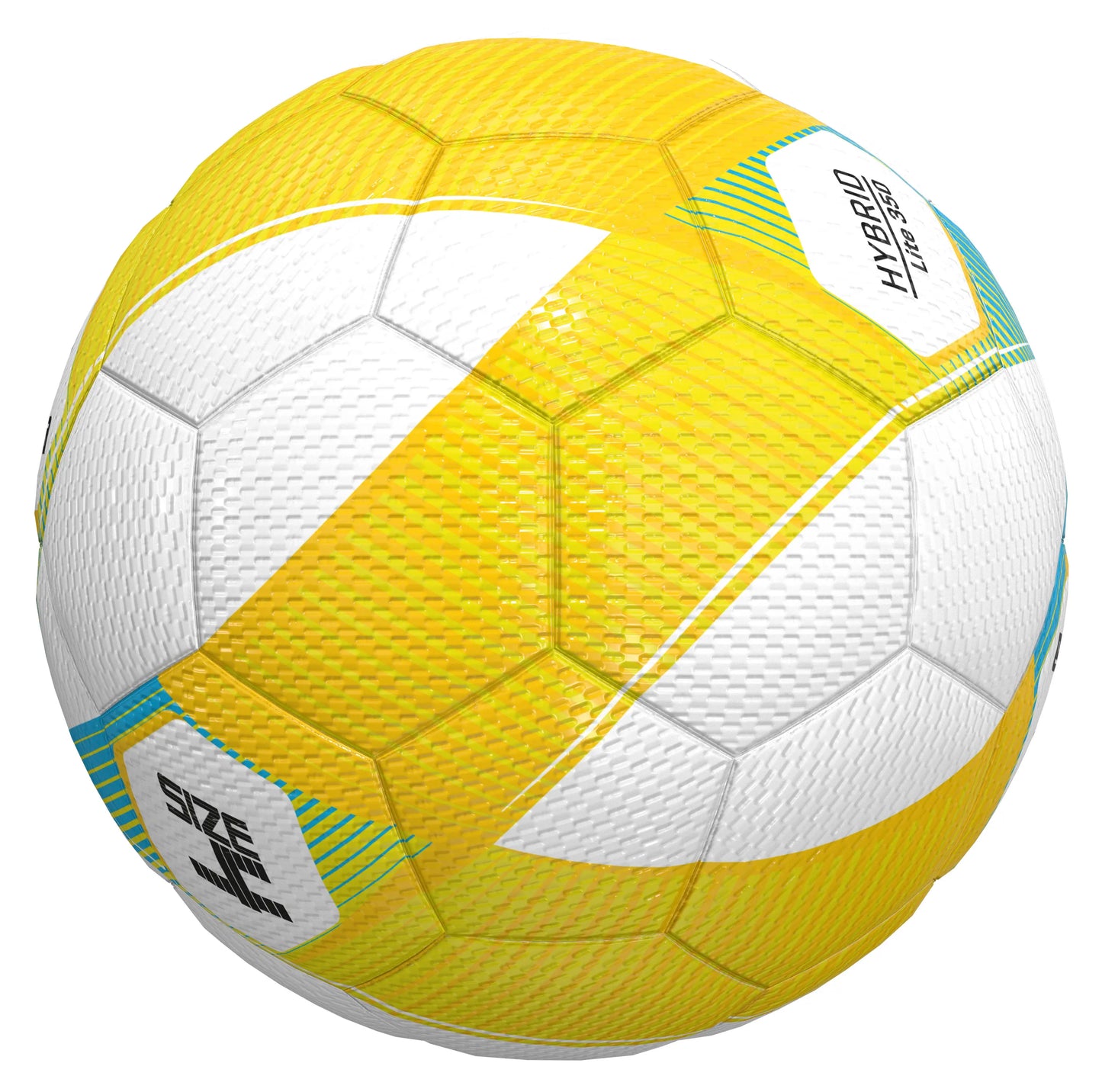 Erima Hybrid Lite 350 Fußball-Set mit 10 Bällen und Ballnetz, Größe 4, für Fußballtraining und Spiele