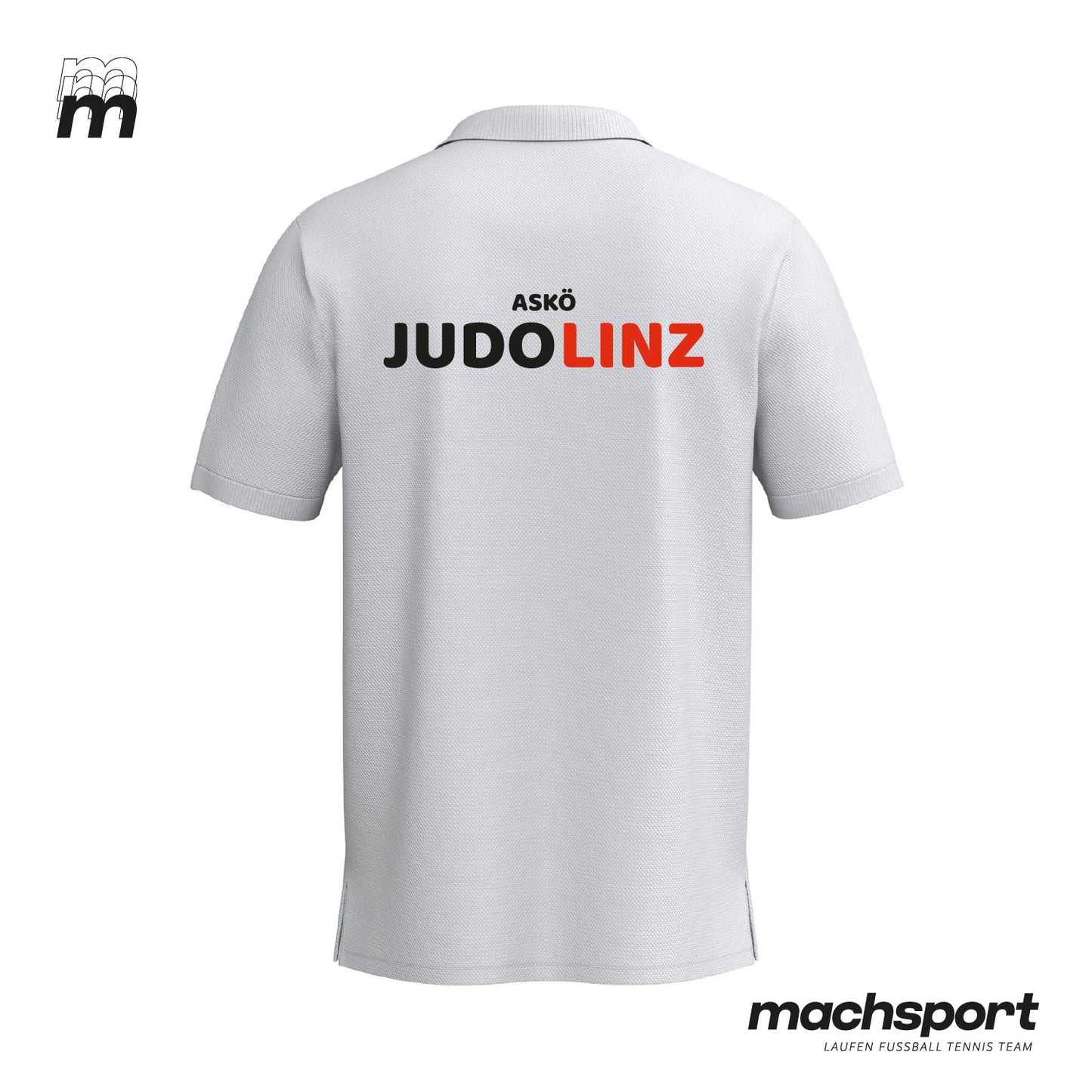 ASKÖ Judo Linz Poloshirt von Erima, Teamsport-Design, vorne und hinten sichtbar, bequemes Sport-Poloshirt für Teamsportaktivitäten