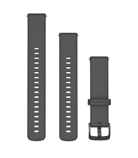 Garmin Ersatzarmband QuickRelease 18mm, Silikon Kieselgrau/Schiefergrau - machsport