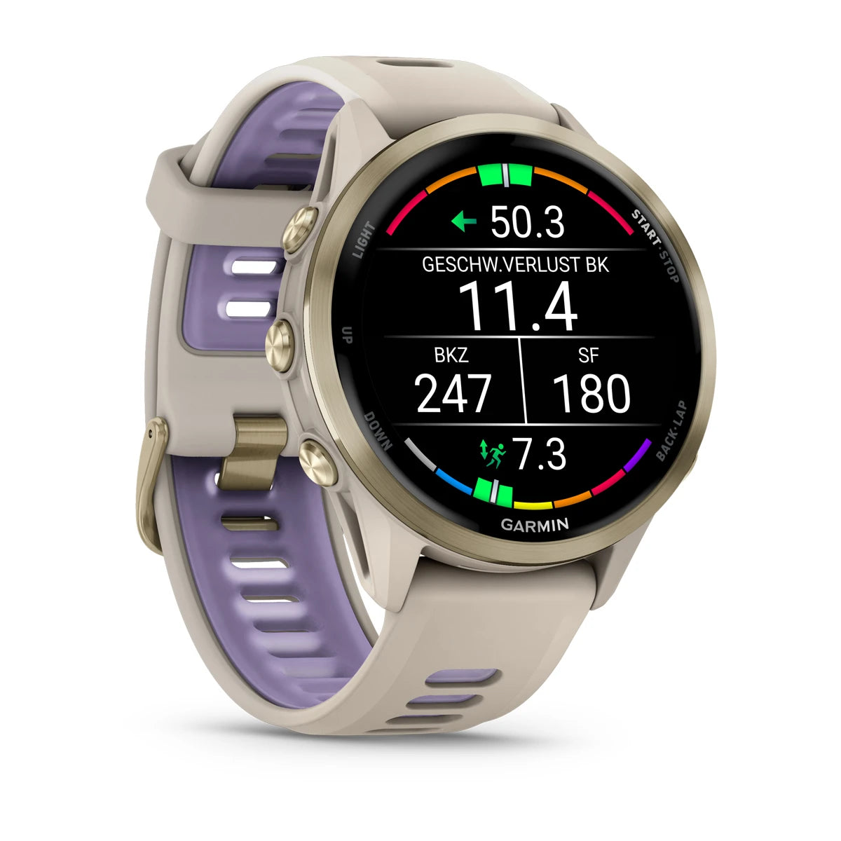 Garmin Forerunner 970 Gray/Softgold Titan - machsport
