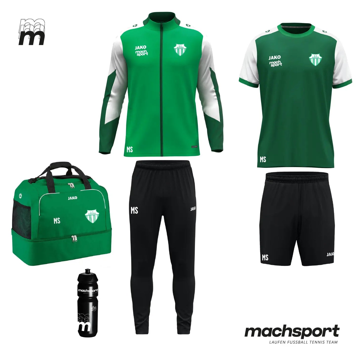 SV Alkoven Trainingsset Polyesterjacke mit Tasche - machsport