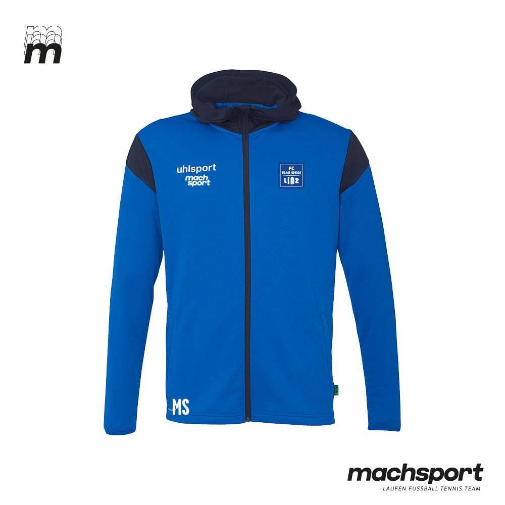 FC Blau-Weiß Linz Nachwuchs Trainingsjacke mit Kapuze - machsport