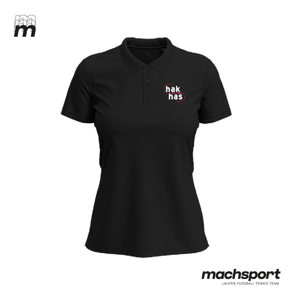HAK | HAS Eferding Workwear-Polo Damen schwarz - machsport