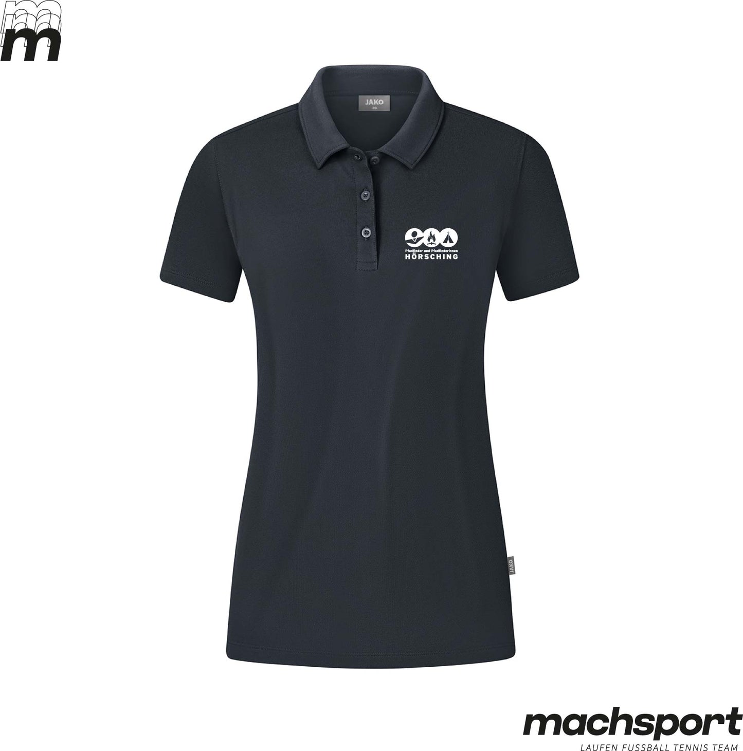 Pfadfinder Hörsching Polo anthrazit Damen - machsport