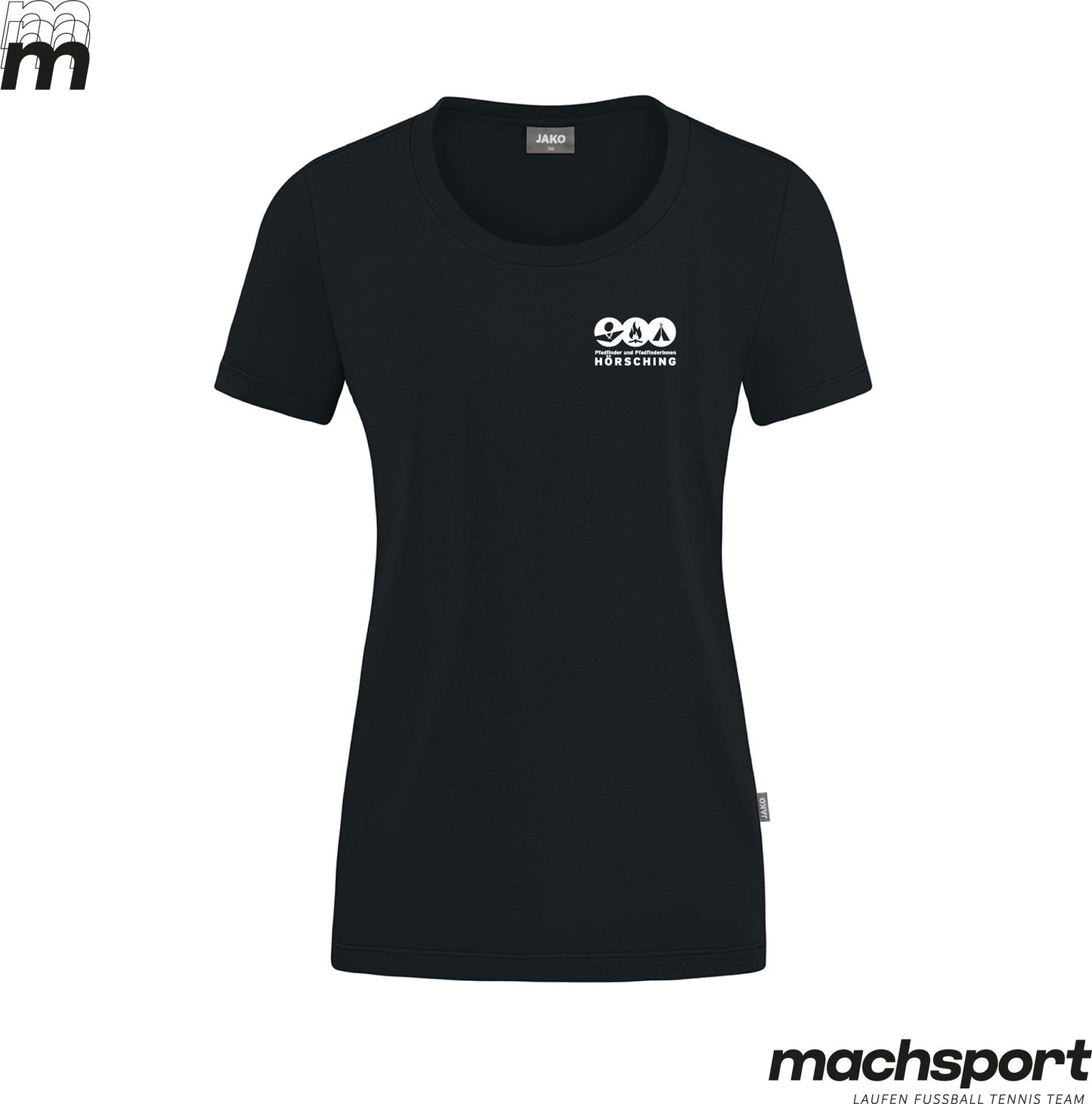 Pfadfinder Hörsching T-Shirt schwarz Damen - machsport