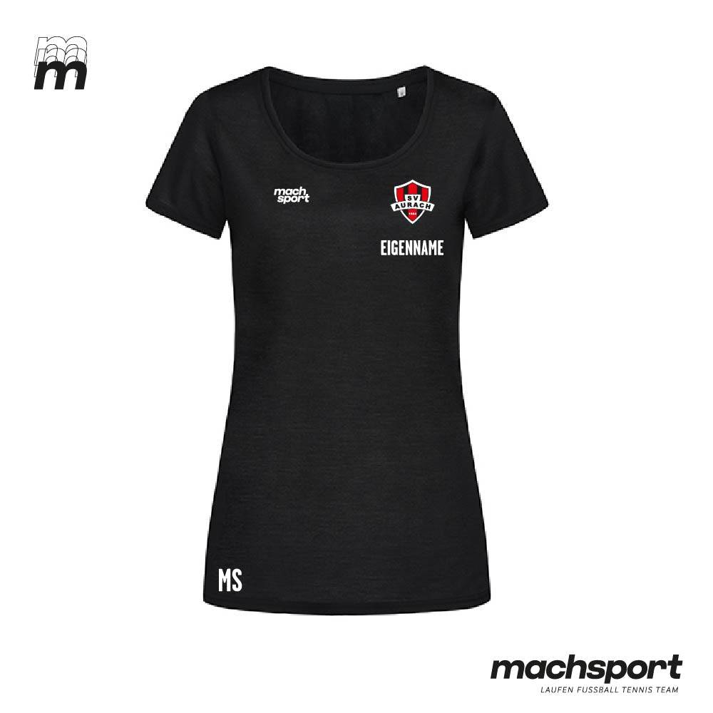 SV Aurach Turnen T-Shirt Damen schwarz - machsport