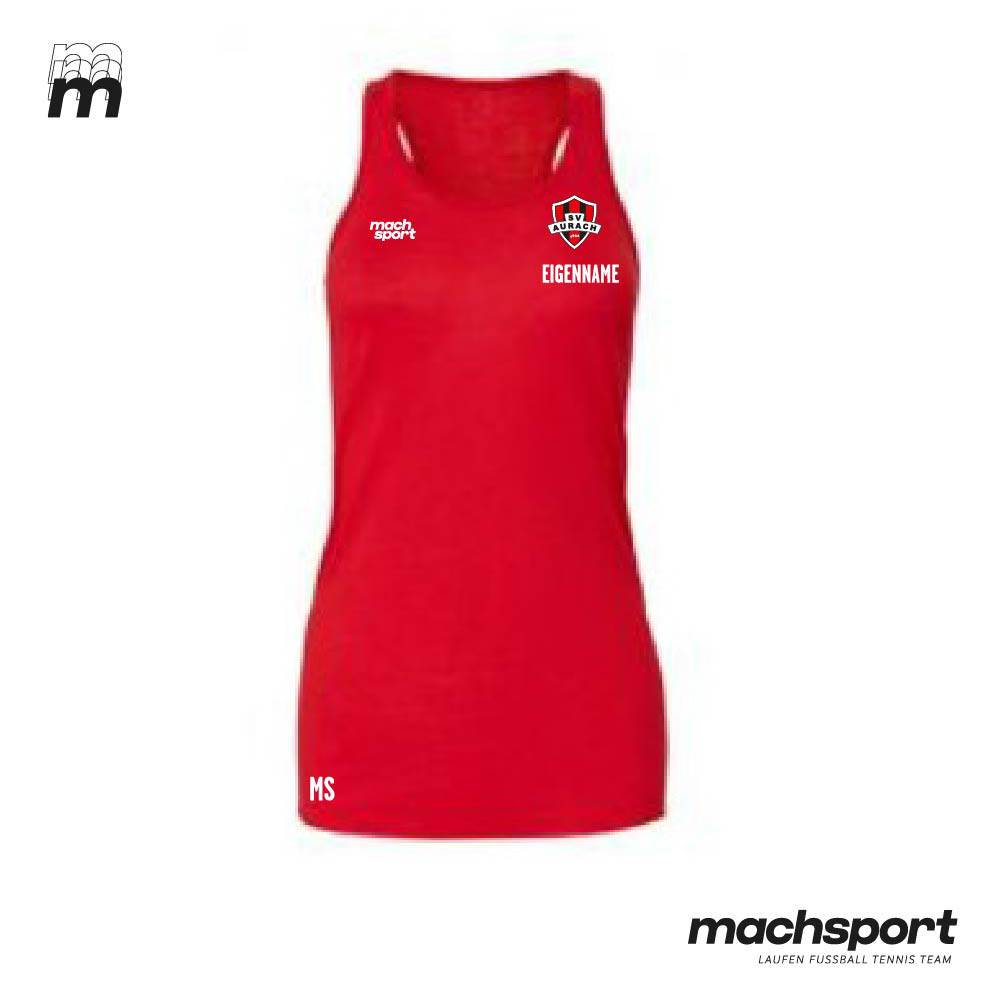 SV Aurach Turnen Tanktop Damen rot - machsport