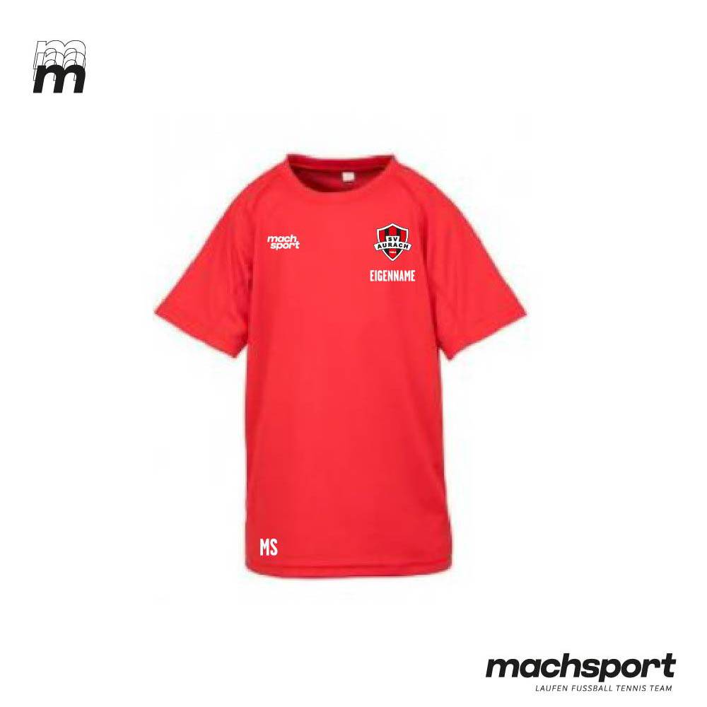 SV Aurach Turnen T-Shirt Kinder rot - machsport