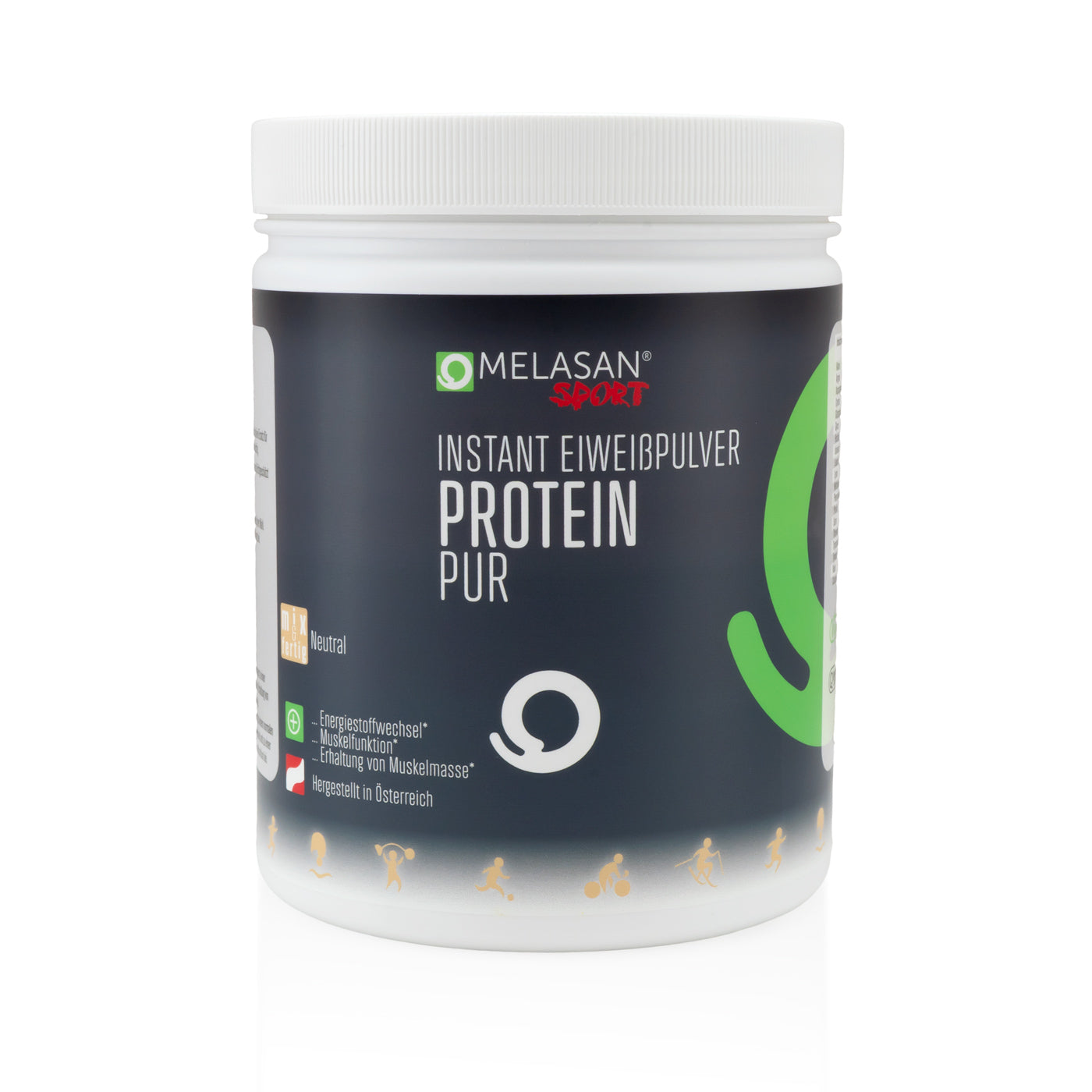 Melasan Sportgetränk Protein Pur Eiweißpulver 450g - machsport