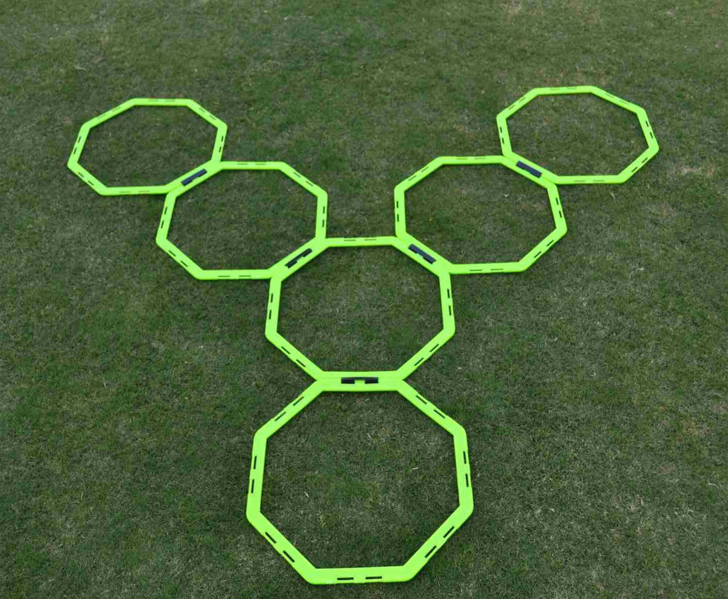 Powershot 12er Set - Achteckige Koordinationsringe (Oktogon) - machsport