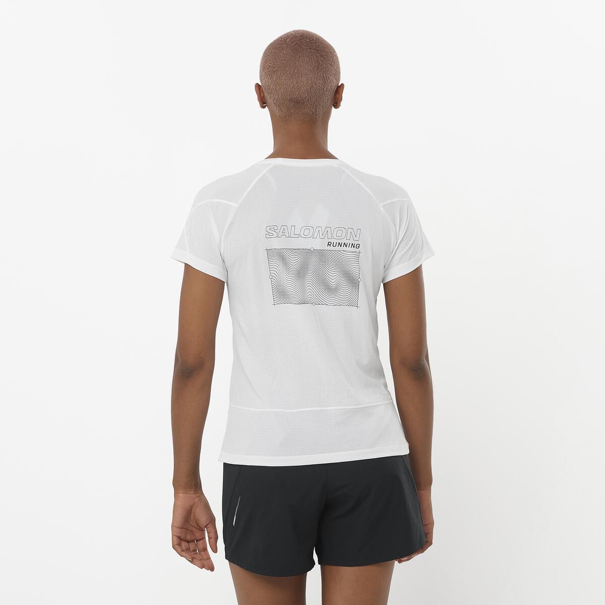 Salomon Damenshirt Cross Run Tee SS GFX - machsport