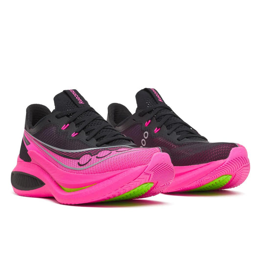 Saucony Herrenlaufschuhe Endorphin Pro 5 – Rückansicht – pink / 42