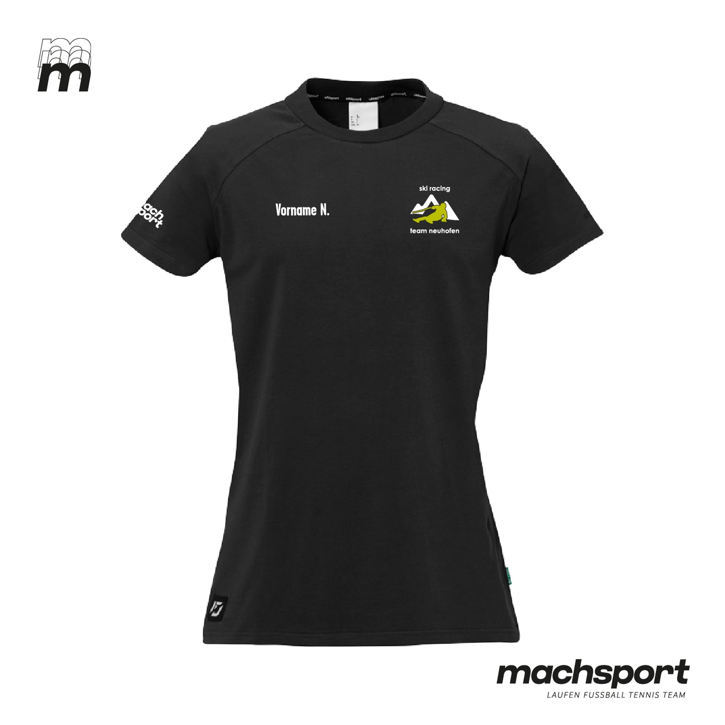 Ski Racing Team Neuhofen Lifestyle T-Shirt Damen schwarz - machsport