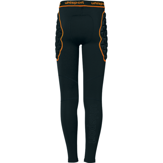 Uhlsport Torwarthose Bionikframe Longtight Black Edition – Rückansicht – schwarz / M