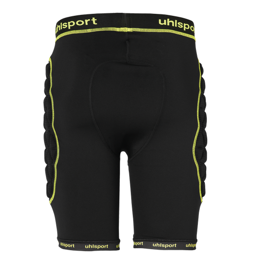 Uhlsport Torwarthose Bionikframe Padded Short – Rückansicht – schwarz / XL