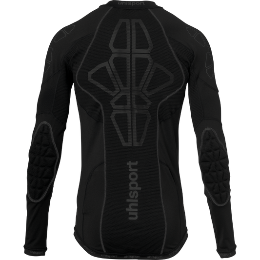 Uhlsport Herrenshirt Bionikframe Baselayer Black Edition – Rückansicht – schwarz / L