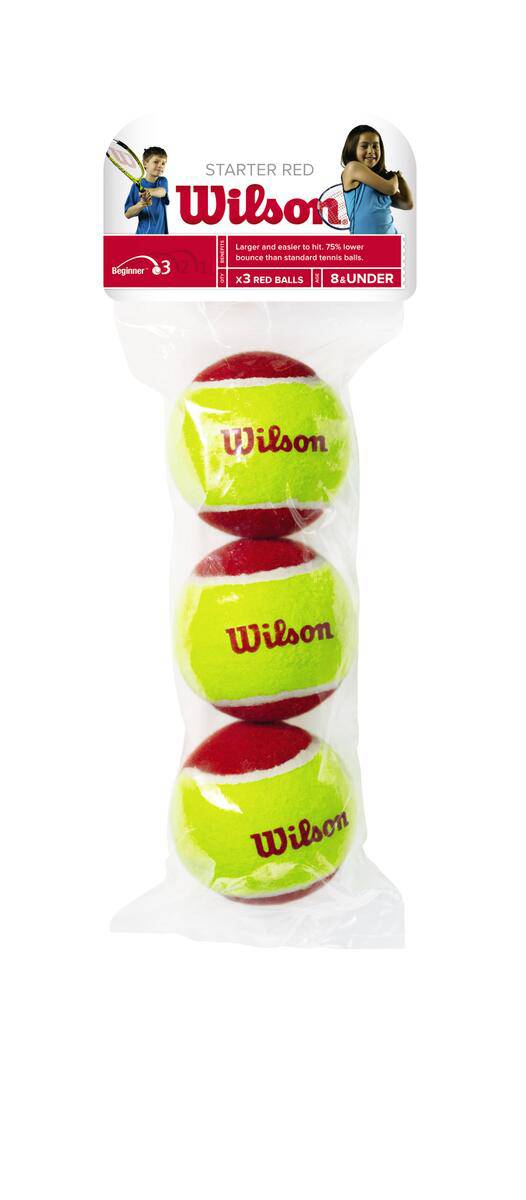 WILSON Starter Red Ball 3 pack - machsport
