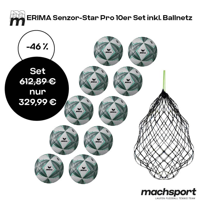 Erima Senzor-Star Pro 10er-Set inkl. Ballnetz