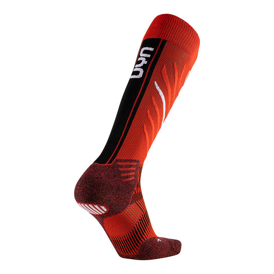 UYN Skisocken Natyon 2.0 Austria Socks – Rückansicht – rot / 45-47