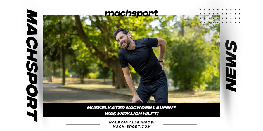 Mann mit Schmerzen nach dem Laufen