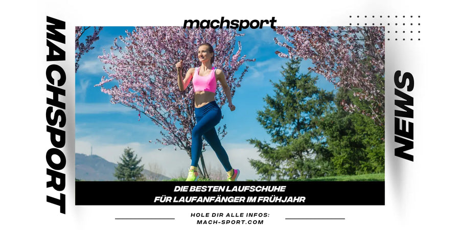 Läuferin läuft im Frühjahr