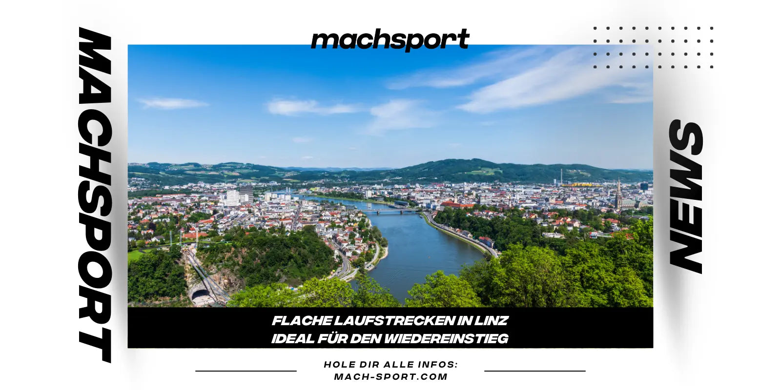 Flache Laufstrecken in Linz