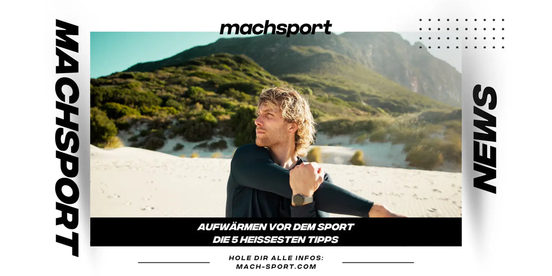 Sportler wärmt sich auf vor dem Sport